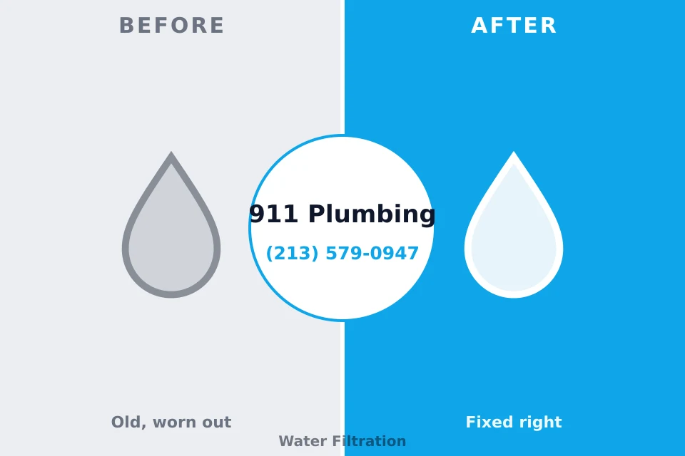 Before and after: plumbing company Cedar Grove, WI